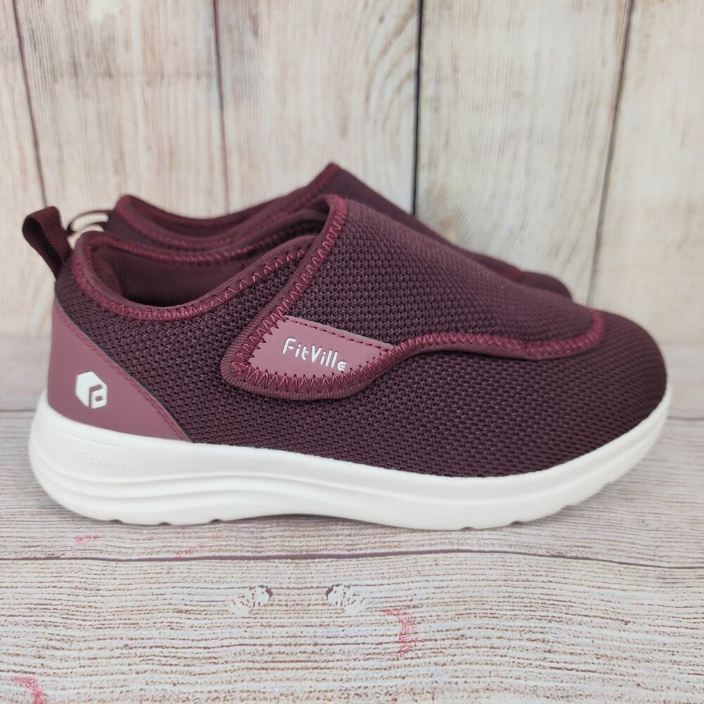 FitVille EasyTop Wings V2 Arch Heel Support Walking Shoes Women's Size 7.5 WIDE